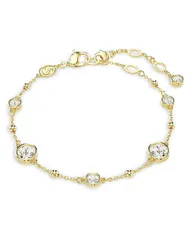 スワロフスキー レディース アクセサリー ブレスレット・バングル・アンクレット Swarovski Imber Round Cut Bracelet Gold ゴールド