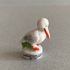 フェーヴ フランス 動物 ニシハイイロペリカン 鳥 フェーブミニチュア