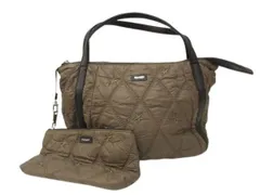 クールカレアン PLUSan バッグ 刺繍 カーキ ポーチ付き トート 鞄 かばん