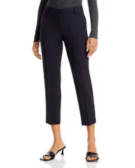 セオリー レディース ボトムス カジュアルパンツ ウール クロップド Theory Treeca WoolBlend Cropped Pants Deep Navy ネイビー