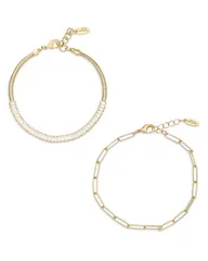 エティカ レディース アクセサリー ブレスレット・バングル・アンクレット Ettika Links Shine Bracelet Set Gold ゴールドのサムネイル