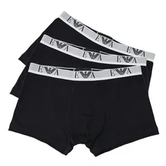 新品 エンポリオ アルマーニ 下着 アンダーウェア ボクサーパンツ 無地 モノグラムロゴ 3パック 全3サイズ メンズ ブラック グレー EM000259 14131 MC061 MADE IN ITALYのサムネイル