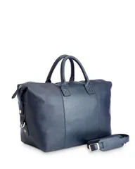 ロイス レディース バッグ ボストンバッグ レザー ROYCE New York Leather Weekender Duffel Bag Navy Blue ネイビー