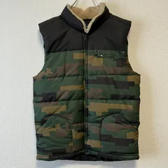 【良品】 GAP ギャップ カモ柄 中綿ベスト キッズ 160