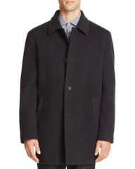 コールハーン メンズ アウター コート ウール Cole Haan Wool Cashmere Topper Coat Charcoal チャコールのサムネイル