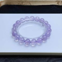 ブラジル産ラベンダーアメジストAA11.1mmブレスレット - メルカリ