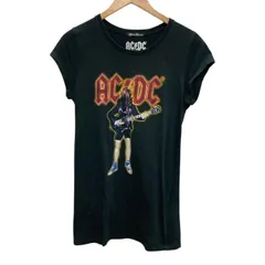 HYSTERIC GLAMOUR/ヒステリックグラマーAC/DCギタリストTシャツ/ブラック/サイズフリー/レディース/FE0120