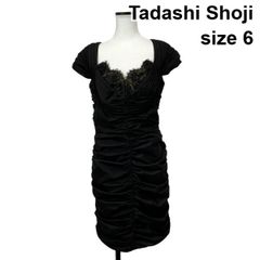 D631 美品 TADASHI SHOJI ドレープドレス ノースリーブ XXS - メルカリ