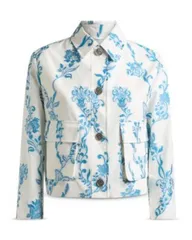 エトロ レディース アウター ジャケット・ブルゾン クロップド Etro Jacquard Cropped Jacket Blue Multi ブルーのサムネイル