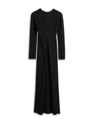 トーテム レディース トップス ワンピース TOTEME Long Sleeve Slouch Waist Dress Black ブラックのサムネイル
