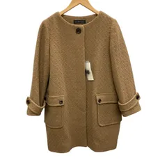 UNITED ARROWS/ユナイテッドアローズ/ノーカラージャケット/ブラウン/サイズ40/レディース/FE0127