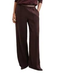 レイス レディース ボトムス カジュアルパンツ ワイドレッグ プチ REISSonnie Petite Wide Leg Pants Burgundy バーガンディ
