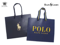ラルフローレン POLO 紙袋 ショッパー 2枚セット RALPH LAUREM 【Used 極上品】