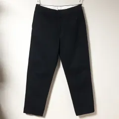 33/ARKET ブラック ストレート チノパンツ/33-512