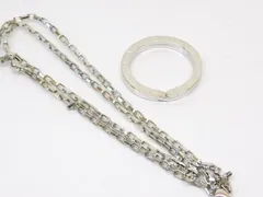美品 ブルガリ キーリング ■ シルバー 925 11.7ｇ メッキチェーンネックレスおまけ付 レディース メンズ BVLGARI□ 8C