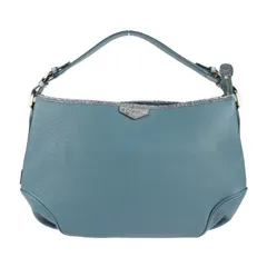 LEATHER JEWELS レザージュエルズ  ショルダーバッグ 71031A レザー クロコダイル  ブルージーン ゴールド金具  バッグ 2WAY ハンドバッグ 