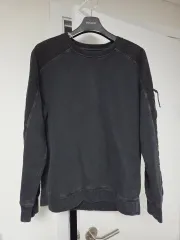 C P COMPANY シーピーカンパニー ガーメント ウォッシュ スウェット チャコール 105