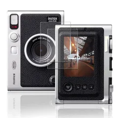 【新着商品】Nutmeg【2枚セット】対応 FUJIFILM instax mini Evo 用の ガラスフィルム【日本旭硝子素材製】INSTAX MINI EVO 用の フィルム 強化ガラス 硬度9H 高透過率 高光沢 気泡なし 貼り付け簡単 撥油性 耐衝撃