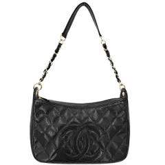 シャネル ハンドバッグ レディース マトラッセ ココマーク 肩掛け CHANEL ラムスキン ブラック 黒 ゴールド金具【中古品】