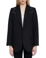 ザディグ エ ヴォルテール レディース アウター ジャケット・ブルゾン ブレザー Zadig Voltaire Viva Strass Western Blazer Black ブラックのサムネイル