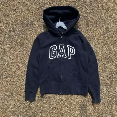 GAP ネイビー フードジップアップ
