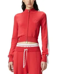 ピンコ レディース アウター ジャケット・ブルゾン クロップド PINKO Wellington Maglia Cropped Jacket RedWhite ホワイトのサムネイル
