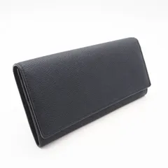 ★3日以内返品可★ 極美品 Valextra ヴァレクストラ レザー 小銭入れ付き長財布 8カード SGNL0042028LRDWF99GF 長財布 ネイビー カーフレザー メンズのサムネイル