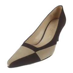 LOUIS VUITTON ルイ ヴィトン パンプス パンプス - スウェード ベージュ系 ブラウン 参考サイズ 22cm スエード ダミエモチーフ ビトン 