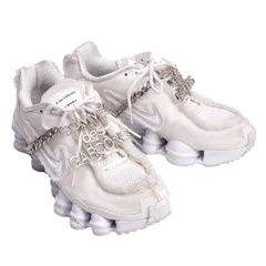 コムデギャルソン×ナイキCOMME des GARCONS×NIKE Shox ロゴチェーン装飾スニーカー オフ25