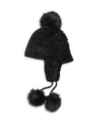 rurumu: usa-mimi knit cap 黒 - メルカリ