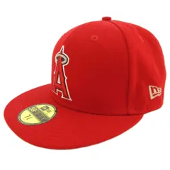ニューエラ NEW ERA 59FIFTY MLB オンフィールド ロサンゼルスエンゼルス ベースボール キャップ 帽子 赤 レッド 7 3/8