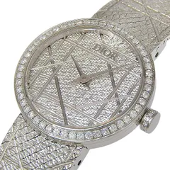 DIOR ディオール ラ・ディ・ドゥ・ディオール CD04111X1248 シルバー文字盤 SS ステンレススチール 53.0g 腕時計 クォーツ レディース 送料無料 241001030869 ★