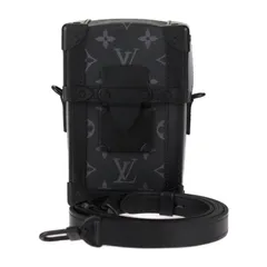 LOUIS VUITTON ルイ ヴィトン  ヴェルティカル トランク・ウェアラブル ウォレット ショルダーバッグ M82077  レザー  ブラック グレー  クロスボディバッグ ポシェット 【本物保証】 LOUIS VUITTON ルイ ヴィトン ヴェルティカル トランク・ウェアラブル