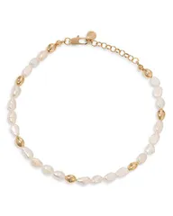 エティカ レディース アクセサリー ブレスレット・バングル・アンクレット アンクル Ettika Pave Cultured Freshwater Pearl Polished Pebble Beadのサムネイル
