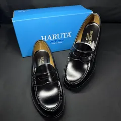 F047 新品未使用】HARUTA ハルタ ローファー 25cmEE黒 ブラック 通学