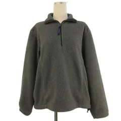 エルエルビーン L.L.BEAN フリースジャケット 長袖 プルオーバー ハーフジップ ボア 灰色 グレー S