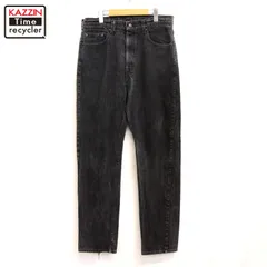 90s USA製 vintage Levi's 505 ブラック デニムパンツ メンズ Lサイズ相当