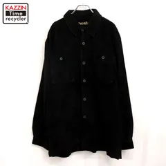 DEADSTOCK 00s STJOHN'SBAY 無地 レザーシャツジャケット メンズ 表記Lサイズのサムネイル