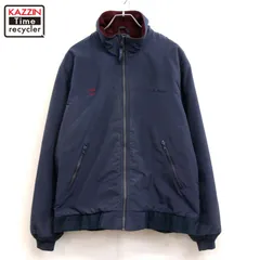 90s vintage L.L.Bean ウォームアップジャケット 裏地フリース 中綿 ナイロンジャケット メンズ 表記Mサイズ