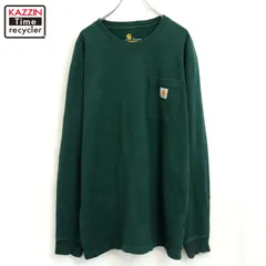 00s Carhartt 胸ポケット付き 長袖Ｔシャツ メンズ 表記Lサイズ