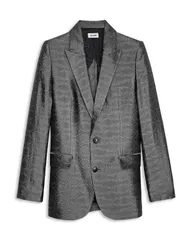 ザディグ エ ヴォルテール レディース アウター ジャケット・ブルゾン プリント ブレザー Zadig Voltaire Vegy Jacquard Wing Print Blazer Anthracのサムネイル