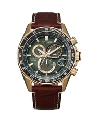 シチズン レディース アクセサリー 腕時計 Citizen PCAT Chronograph 43mm Green グリーン