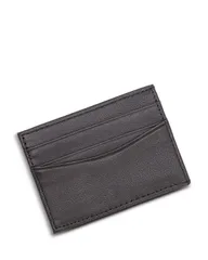 ロイス レディース アクセサリー 財布 レザー ROYCE New York Magnetic Money Clip Leather Wallet Black ブラック