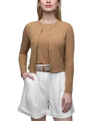 ポイント レディース アウター カーディガン セーター シャツ Point Classic T Shirt Cardigan Sweater Iced Coffee コーヒー