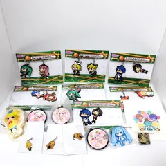 初音ミク グッズ セット ラバーストラップ クリアスタンド ラバーチャーム マスコットクリーナー ピンバッジ キーホルダー