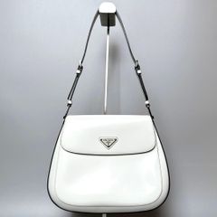PRADA / クレオ ショルダーバッグ ホワイト トライアングルロゴ - メルカリ