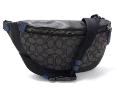 ■新品■未使用■ COACH コーチ C3795 シグネチャー リーグ レザー クロスボディ ボディバッグ ウエストバッグ ブラック系 FR7031