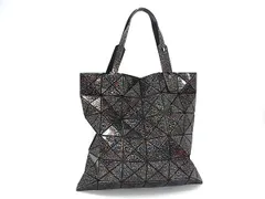 ■極美品■ BAO BAO ISSEY MIYAKE バオバオイッセイミヤケ ルーセント ストーン PVC ハンドバッグ トートバッグ ブラック系 FT7554