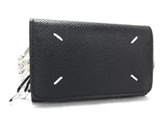 ■新品■未使用■ Maison Margiela メゾン マルジェラ レザー キーケース  6連 鍵入れ メンズ レディース ブラック系 FS9931