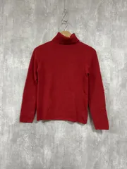 MACPHEE マカフィー 無地 タートルネック ニット セーター size38/赤 ◇■ レディース